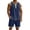 #0202-Navy, variant on Favoffer Men 2 Piece Outfits Mens Short Sets Summer Casual Sleeveless Tops Elastic Waist Shorts Beach Vacation Travel