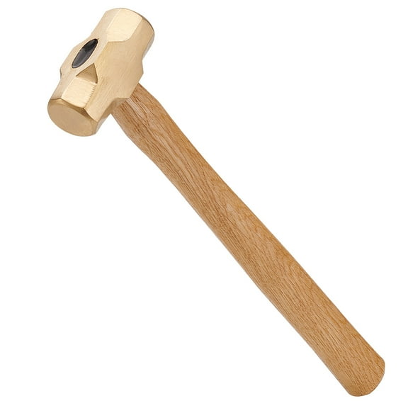 Brass Sledge Hammer with Beech Wood Handle 9inch Jewelry Making Hammer for Earrings Bracelets Craft Making