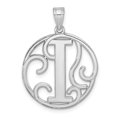 thumbnail image 1 of Initiale Script Fantaisie en Argent Sterling 925 Charme et Pendentif, 1 of 2