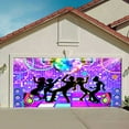 thumbnail image 5 of Disco Garage Door Decorations Background Retro Dance Party 70s 80s 90s Theme Vintage Stage Dance Backdrop, Disco Party Decoration Disco Music Ball Party Banner Cover 16X7FT, 5 of 5