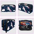 thumbnail image 3 of MUOOUM Pencil Case, Pink Unicorns White Cloud Pattern Large Capacity Pencil Pouch Stationery Pen Bag, 3 of 7