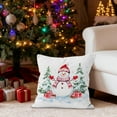 thumbnail image 4 of Uutvery Christmas Pillow Covers 17.7x17.7 Inches,Xmas Snowman Tree Pillow Cover,Winter Decorative Pillows Sofa Couch Bed Living Room,Merry Christmas Farmhouse Decoration,Xmas Indoor Decor, 4 of 6