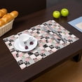 thumbnail image 2 of Placemat, Pioneer Flower Floral Print Pattern Place Mats Table Mat Set Of 2, PVC Washable Placemats for Party Kitchen Dining Decoration, 18x12 Inch, Fade Resistant, 2 of 6