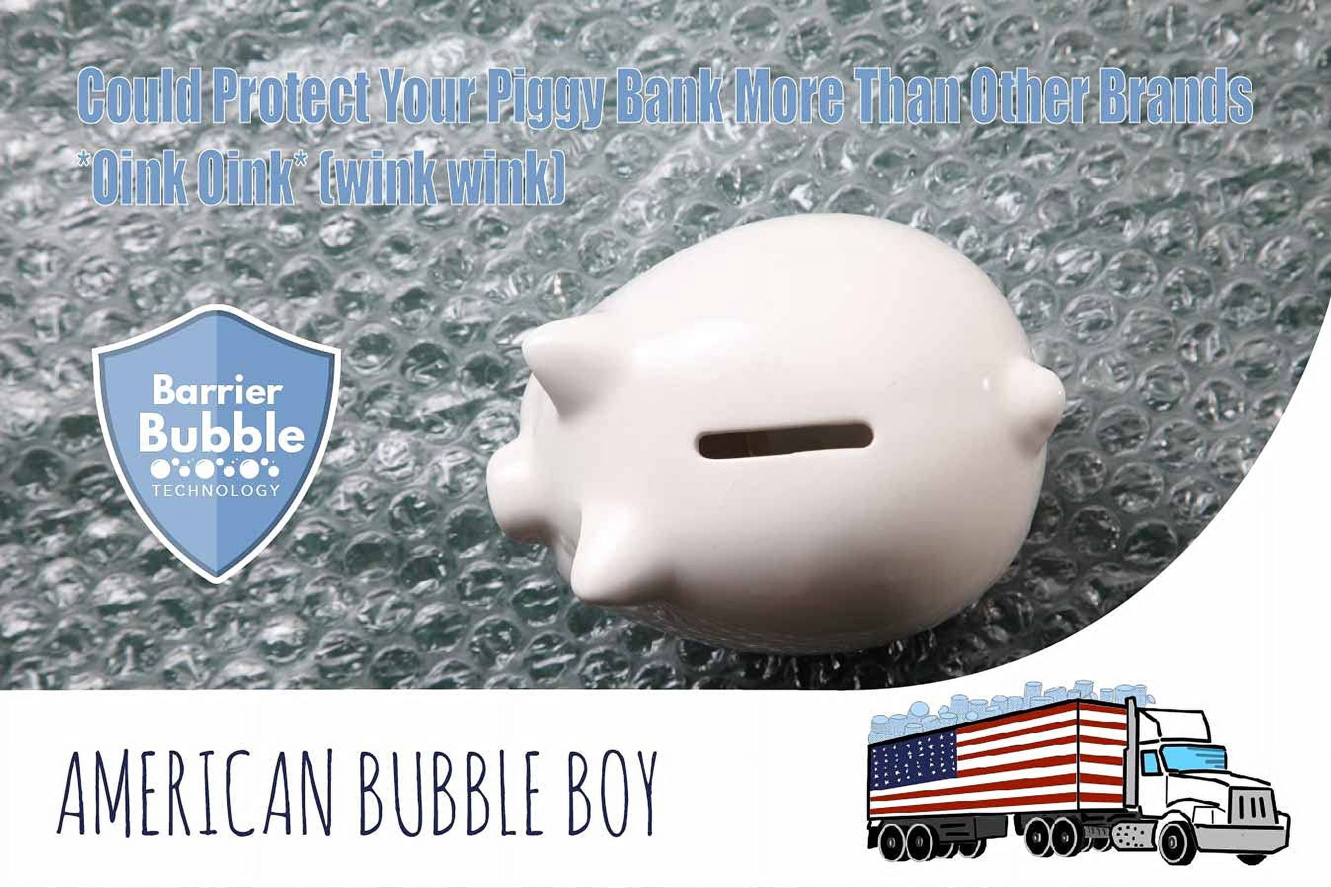 Small Plus Bubble Roll, 700 Sq Ft Protective Wrap, 12 Inches Wide, Pre-Perforated Every 12 Inches, Original Grade, Clear