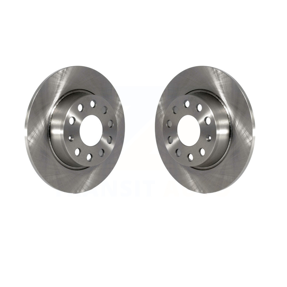 Rear Disc Brake Rotors Pair For Volkswagen Jetta Passat Audi GTI Golf