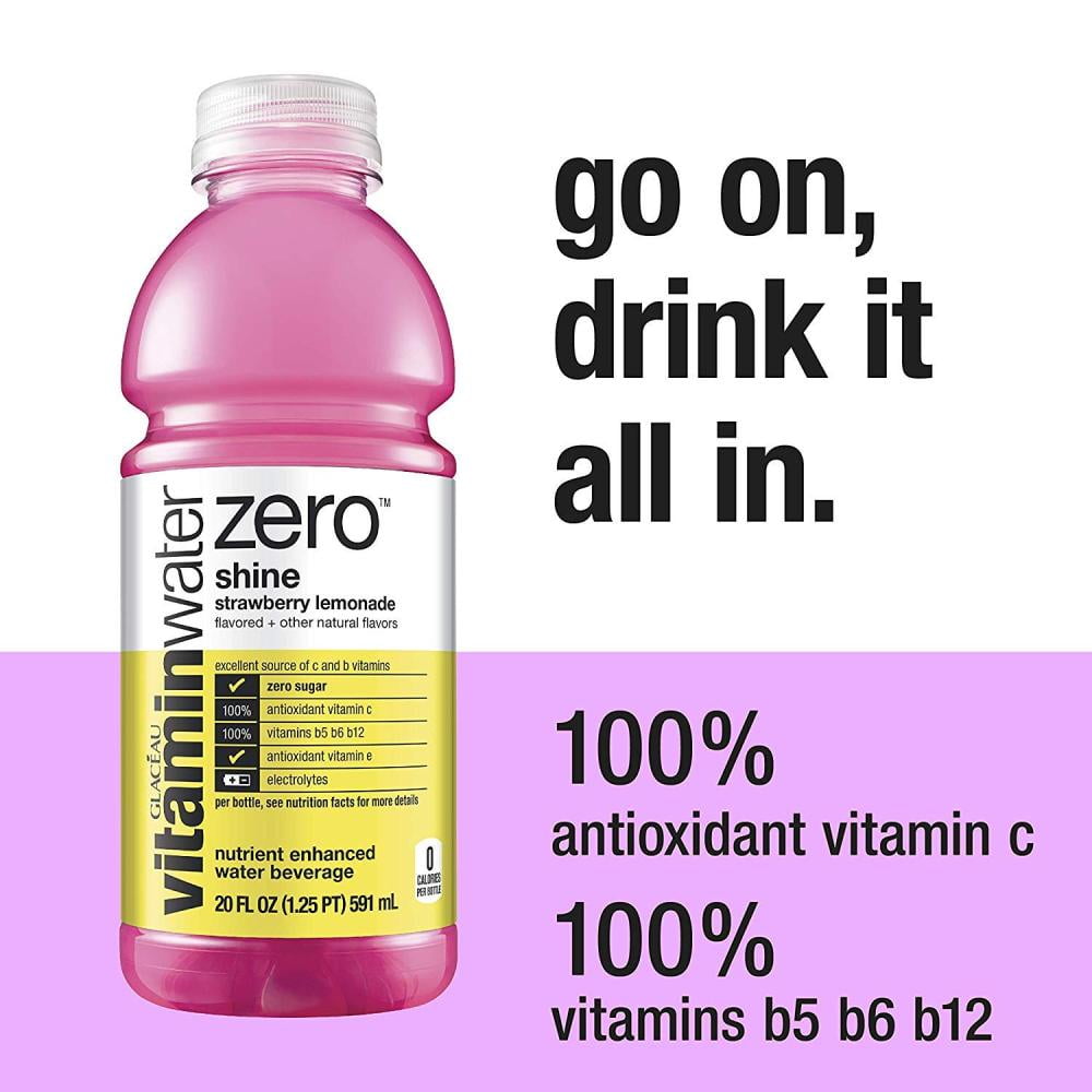 Glaceau Zero Vitamin Water (shine strawberry-lemonade)