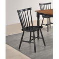 thumbnail image 2 of Hollyoak Windsor Wood Dining Side Chair Black (Set of 2), 2 of 10