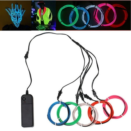 Coors Neon Lights - 5 Colors 1M Flexible EL Wire Rope Neon Light Lamp Glow Decorative Party Dance