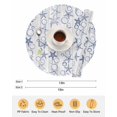 thumbnail image 6 of 13 Inch Round Placemats Set of 6, Navy Blue Coastal Non Slip Heat Insulation PP Table Mats, Starfish Nautical Ocean Sea Wooden Washable Place Mats for Kitchen Dining Party Table Decor, 6 of 7