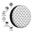 thumbnail image 4 of Naloa Signal Icon PVC Leather Spare Tire Wheel Cover for Car Truck SUV Camper Trailer Universal Fit many size16 inch, 4 of 6