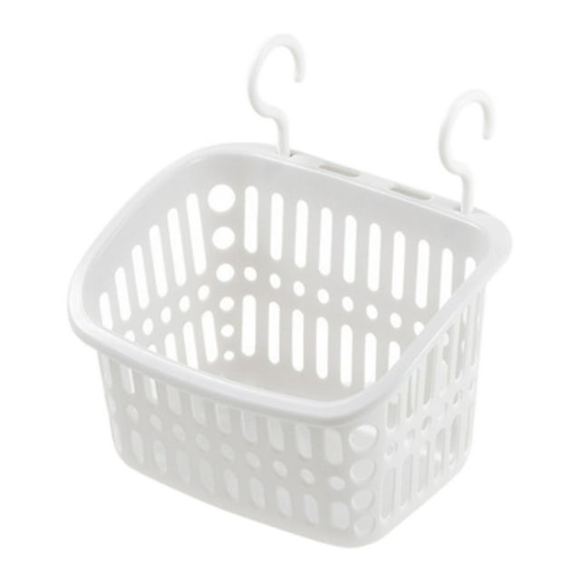 Cesta de ducha colgante Organizador de soporte de ropa de baño, canasta de almacenamiento de ahorro de espacio resistente y multipropósito portátil gris