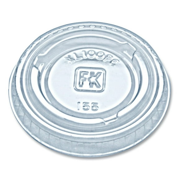 Fabri-Kal 9505082 Portion Cup Lids Fits 0.75 oz. to 1 oz. Portion Cups - Clear (20/Carton)