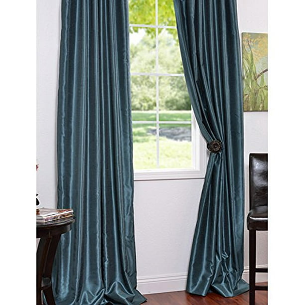 Pea Vintage Textured Faux Dupioni Silk Single Panel Curtain 50 X 96 Com Pea Vintage Textured Faux Dupioni, Silk Dupioni Curtains