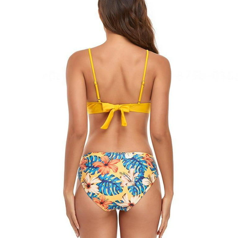 Ladies Lace, Ladies Sexy High Waist One Piece Swimsuit Belly Swimwear Backless Bikini Swimwear, European And American Sexy Split High Waist Hard Pack