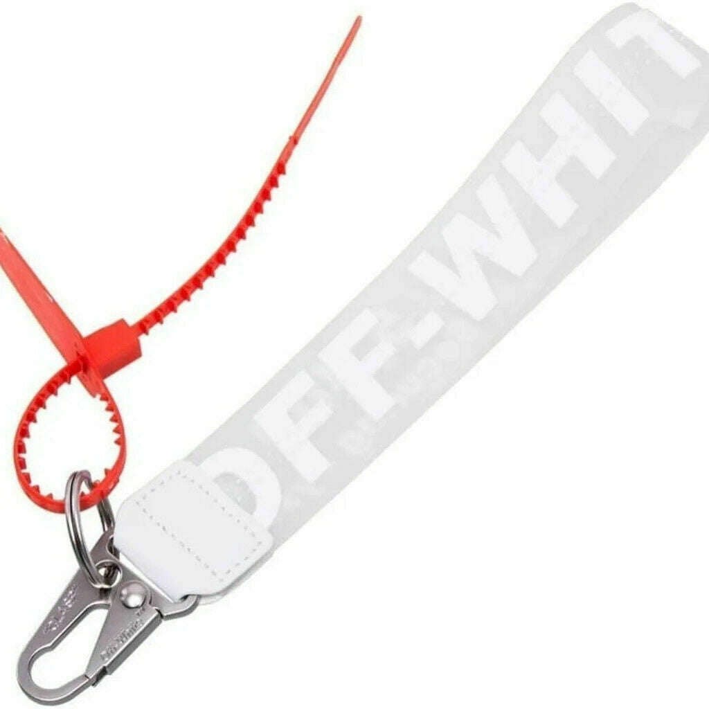HOT Off White Inspired Industrial Clear Keychain Lanyard Wrist