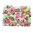 thumbnail image 4 of Panel de flores artificiales de seda rosa para pared, para Navidad, bodas y fiestas. Verde, 4 of 7