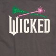 thumbnail image 3 of Wicked: Part 2 -  Wand And Broomstick Logo - Men's Short Sleeve Graphic T-Shirt, 3 of 5