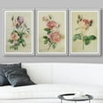 thumbnail image 3 of wall26 Framed Canvas Print Wall Art Set Pastel Watercolor Rose Daisy Flowers Nature Floral Illustrations Modern Art Rustic Botanical Relax/Calm for Living Room, Bedroom, Office - 16"x24"x3, 3 of 5