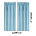 thumbnail image 5 of Begzeat Blackout Curtains for Bedroom，Thermal Insulated 100% Blackout Curtains for Bedroom with Black Liner, Double Layer Full Room Darkening Noise Reducing Grommet Curtain (Beige), 5 of 7
