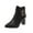 Black, variant on Wensltd Fall Boots Women Chunky Mid Heel Solid Color Office Work Outdoor Shoes Black