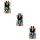 thumbnail image 3 of Traje de baño Eigraketly para mujer escote en V profundo Negro Flor verde M 3Conjunto, 3 of 6