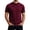 Red@GC@, variant on CONZONE Mens Base T-Shirts Short Sleeve Knit T Shirts for Men Casual Crew Neck Solid Color Lightweight Tees Soft Cozy Athletic Tops