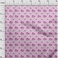 thumbnail image 3 of oneOone Tissu Polyester Spandex Rose Fuchsia Matériel de Robe Florale Tissu Imprimé Tissu au Mètre 56 Pouces de Large, 3 of 4
