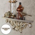thumbnail image 4 of kurtrusly Floating Shelf Hollow Storage Rack for Office Bedroom Bathroom Decor Crafts champagne, 4 of 9