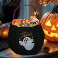 thumbnail image 4 of FEBUD Trick or Treat Bucket Halloween Candy Bag Festival Decoration Embroidered Trick-or-Treat Bag for Goodies Kids Adventures Home Holiday Photo Cosplay Family Outdoor very well, 4 of 9
