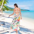 thumbnail image 7 of FORMRS Womens Long Sarong Beach Wrap Semi-Sheer Bikini Skirt Bathing Swimsuit Cover Up, Cartoon Animals, 7 of 7