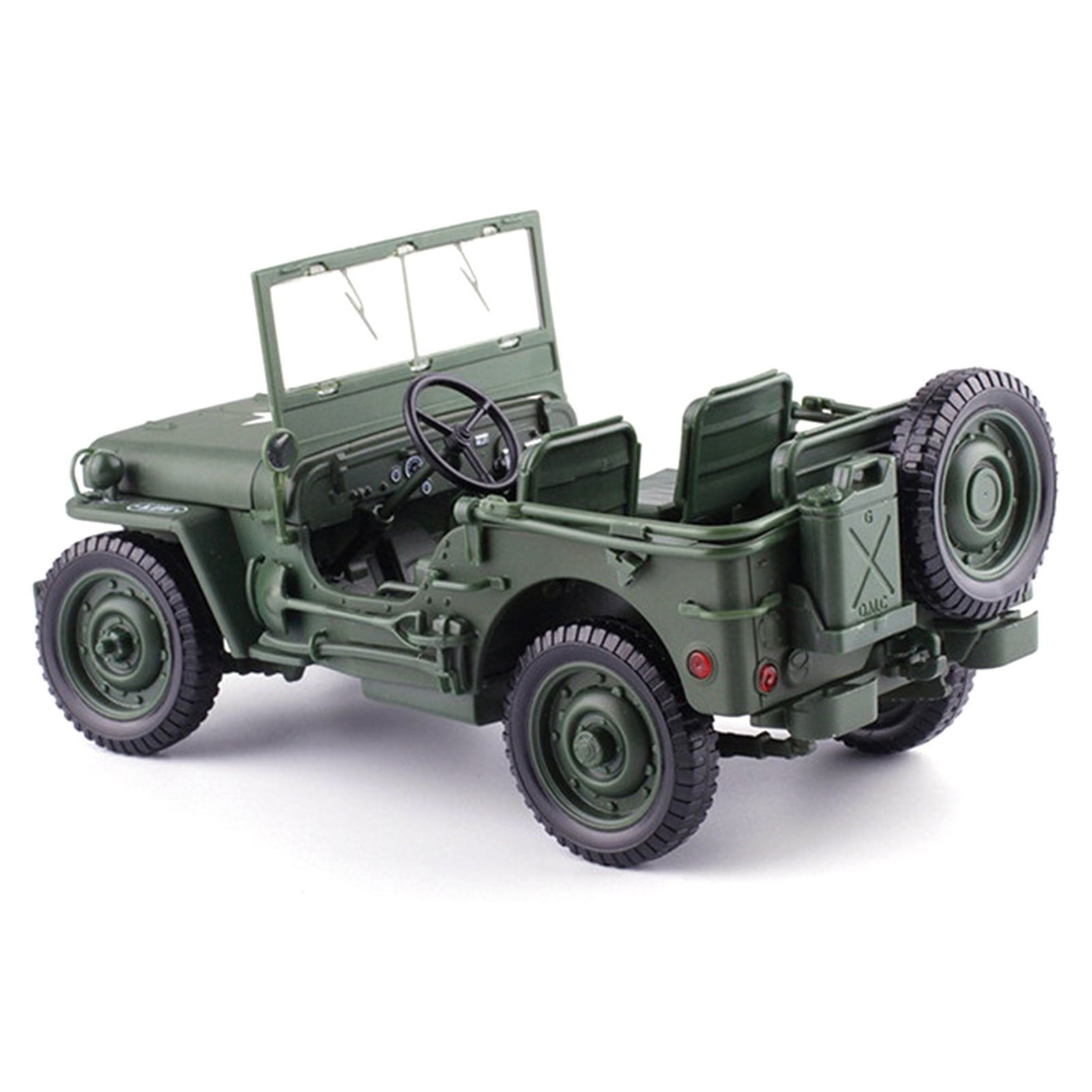 KDW 1/18 Scale Diecast Military Army Tactical Jeep Vehicle Model Toys 