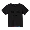 thumbnail image 2 of 2024 HOT New York Boys Tees Camiseta de verano para niños Camiseta de manga corta Ropa para niños Tops estampados para niñas Negro Blanco Gris Rojo Negro Amarillo, 2 of 5