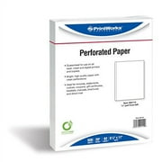 PrintWorks Professional Perforated Paper for Presentaions, Booklets, Manuals, Catalogs and More, 8.5 x 11, 20 lb, 1 Vertical Perf 0.5" From Left, 500 Sheets, White (04114)