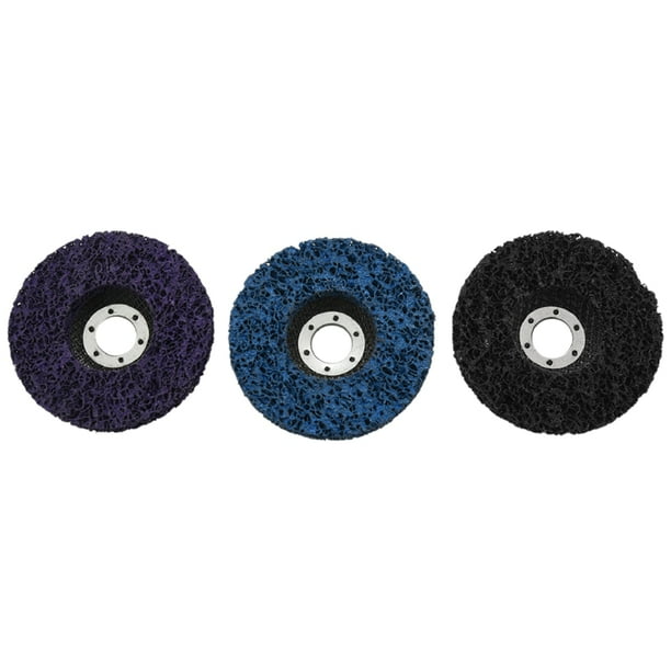 3 PCS 115mm Black/Blue/Purple Stripping Wheel Strip Discs for Angle