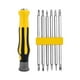 thumbnail image 1 of Juego de destornilladores premium 6 en 1, tornillo de giro multipropósito, destornillador pequeño para el hogar, mango desmontable, material de aleación de acero, 1 of 5