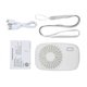 thumbnail image 4 of Naiovety Lindo 1pc Mini ventilador USB portátil Ventilación Ventiladores de aire acondicionado plegables Electrodomésticos blanco Naiovety HA6345-01B, 4 of 6