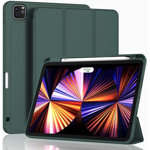 New ipad air 10.2 inch case with pen holder, smart iPad case [supports touch ID and auto wake/sleep]