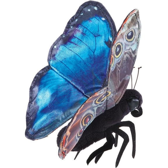 Finger Puppet - Folkmanis - Blue Morpho Butterfly 3215