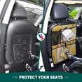 thumbnail image 6 of WOBOGO Lemonade Lass Backseat Car Organizer 2 PCS Footed Universal Car with Touch Screen Tablet Holder Rear Seat Protector, 6 of 7