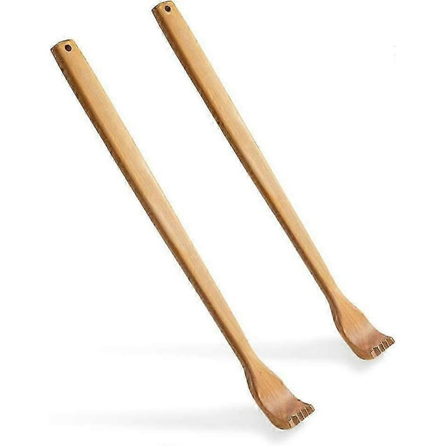 2-piece Back Scratcher, Wooden Manual Long Handle Back Scratcher For Men And Women
