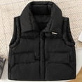thumbnail image 1 of Cowsor Kids Winter Zipper Puffer Vest Lightweight Sleeveless Outwear Puffy Vests, 1 of 6