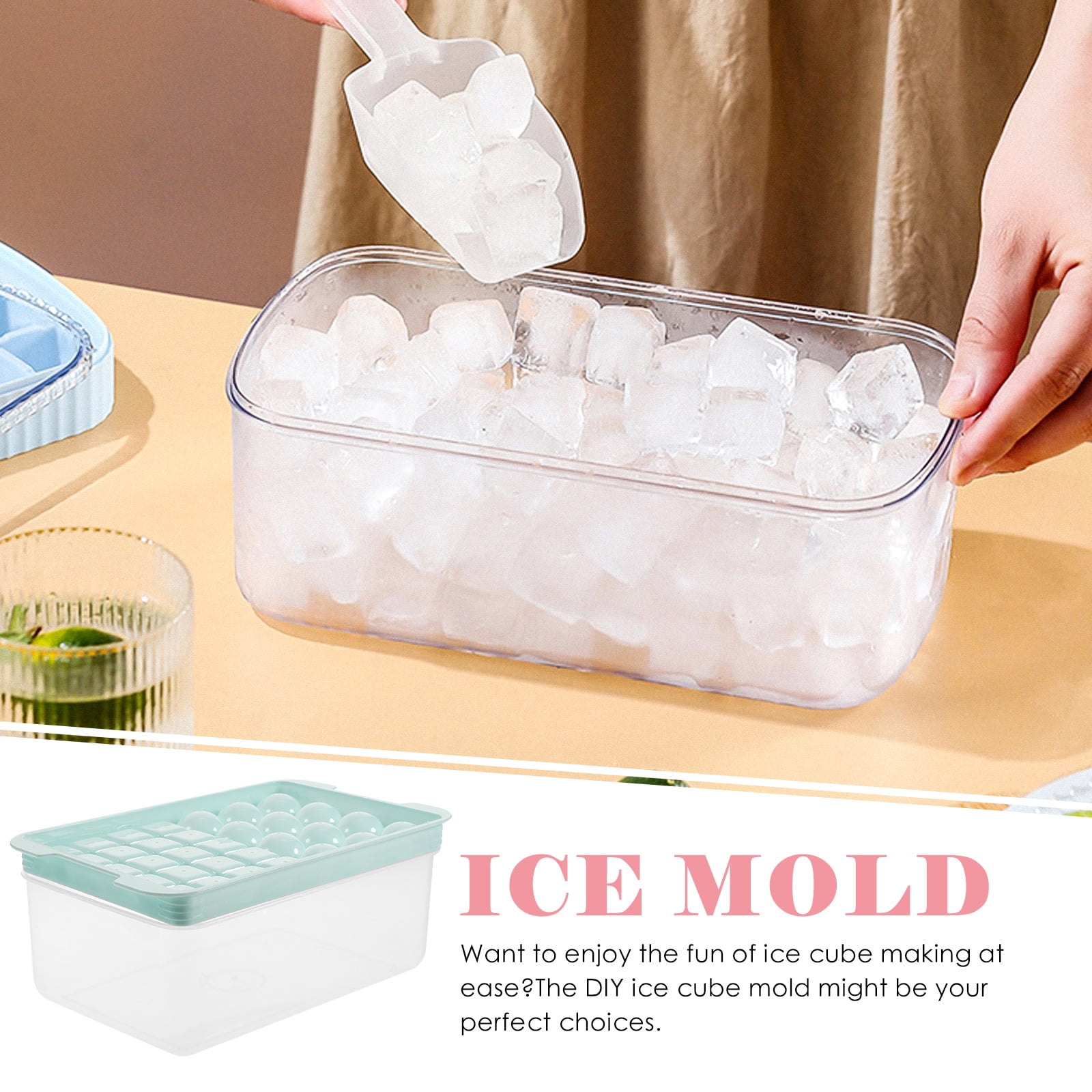 Frcolor 1 Set of Freezer Ice Tray Ice Balls Making Tool Ice Maker Tray