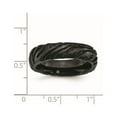 thumbnail image 6 of Titanium Black Ti Safari Domed 6.50mm Band, 6 of 6