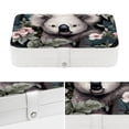 thumbnail image 4 of Koala PU Leather Jewelry Organizer Box Necklace Holder with Removable Compartment - Portable, 4 of 6