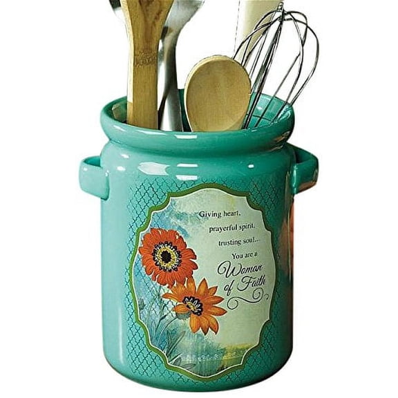 Abbey Gift Crock-Woman Of Faith w/Handles