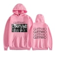 thumbnail image 1 of GUE Double Sided Pattern Hoodies For Unisex Vintage Pullovers,L,Pink, 1 of 4