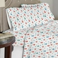thumbnail image 2 of Pointehaven Superior Weight 175 GSM 100% Cotton Owl Printed Flannel Deep Pocket 4 pc Sheet Set, California King, 2 of 6