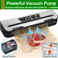 thumbnail image 5 of Food Vacuum Sealer Machine with 2 Rolls Food Vacuum Sealer Bags, Food Storage Saver Dry & Moist Food Modes, Led Indicator Lights, Easy to Clean, 5 of 10