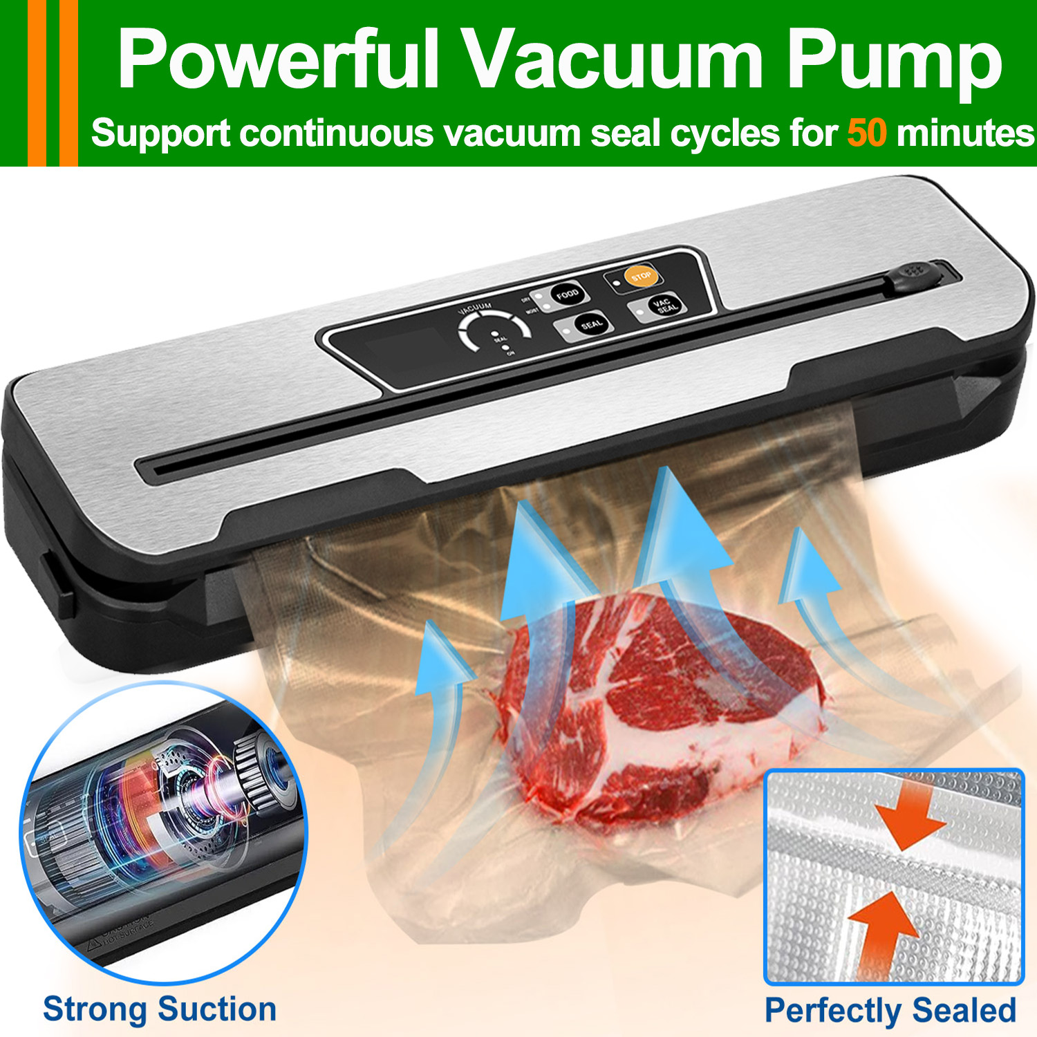 Camkey Food Vacuum Sealer Machine with Bags photo 4