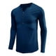 thumbnail image 2 of Playeras Hombre Camisa Henley De Manga Larga Playera Casual, 2 of 7